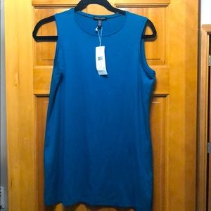 NWT Eileen Fisher crew neck long tank Small